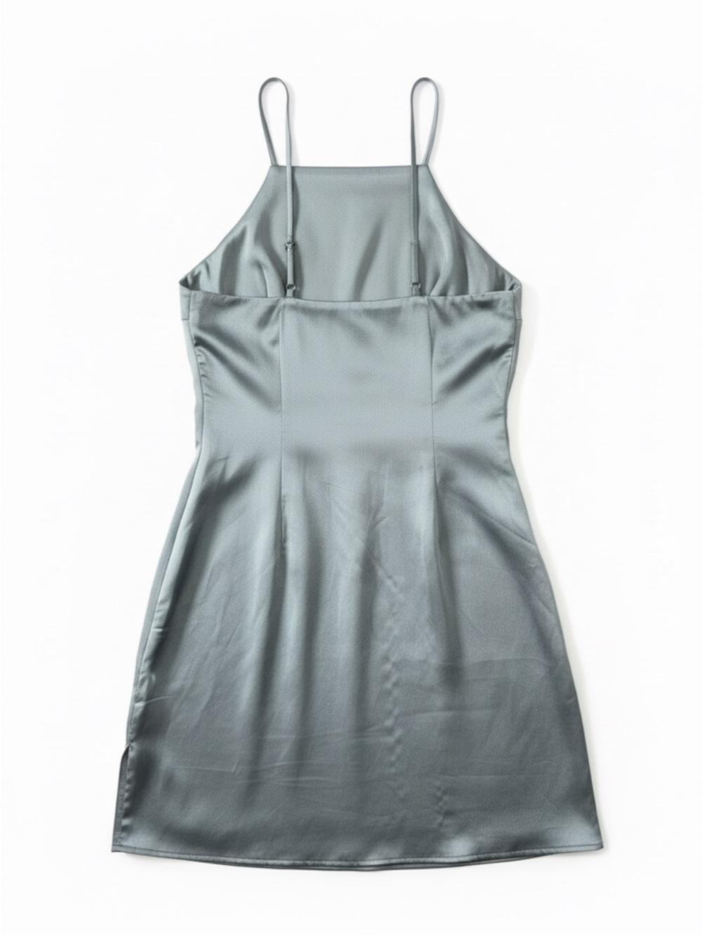 Abercrombie Satin Slip Dress in Blue - Gray - Women's - Picture 3 of 3